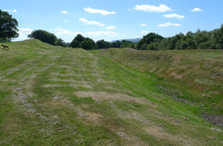 The Antonine Wall is now little more than a ditch and a bank.